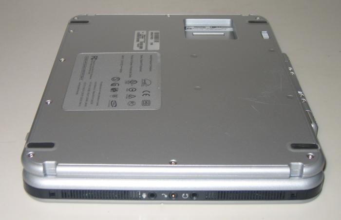 HP tc1100 Bottom